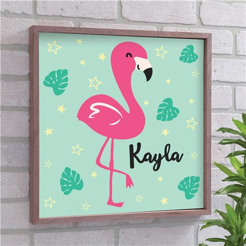 Pink Flamingo Wall Art - Simply Unique Baby Gifts