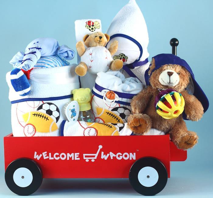 Baby Shower Presents Wagon for Boys