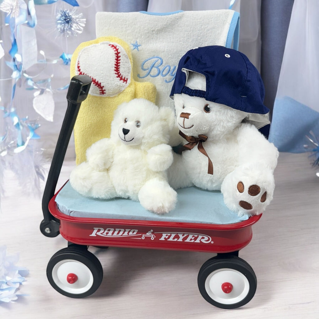 Hello Baby! Wagon - Choose Pink or Blue Theme