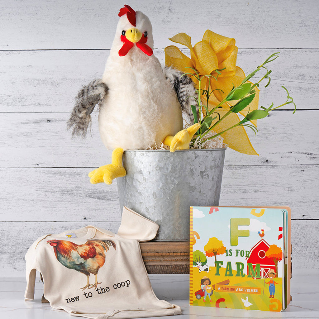 🐔 Farm-Fresh Baby Gift Basket 🌾💛