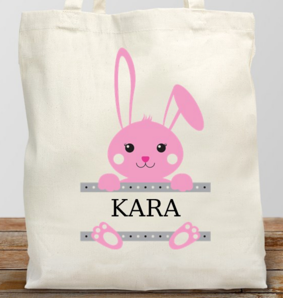 🐰 Personalized Easter Tote Bags 🌸