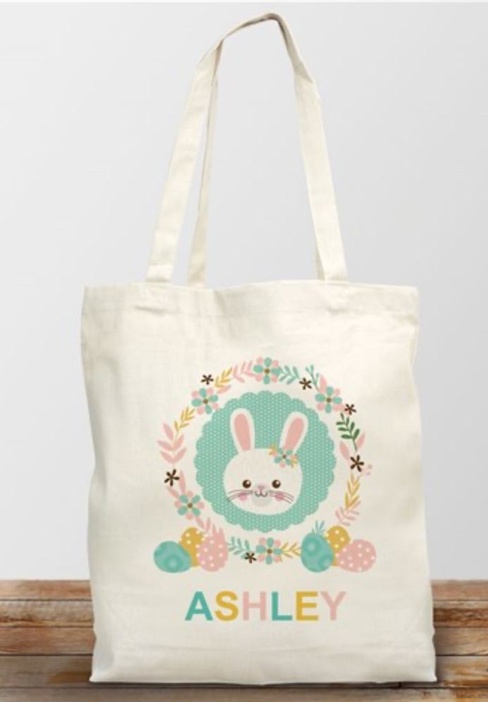 🐰 Personalized Easter Tote Bags 🌸