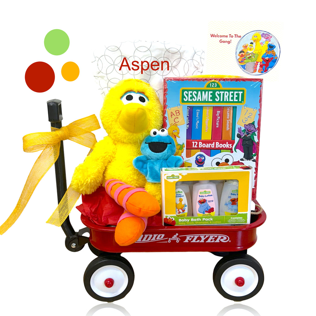 Sesame Street Wagon – Big Bird Edition (Free Embroidery Included!)