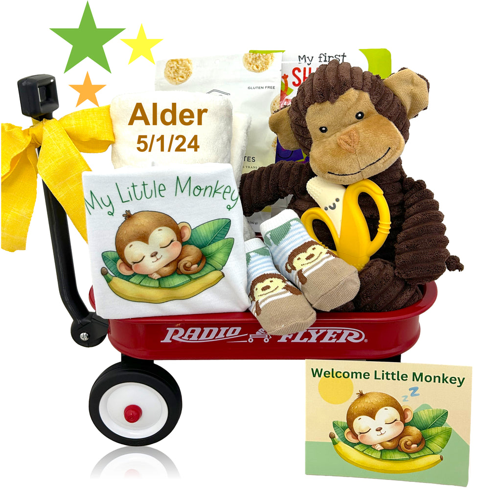 Monkey-Themed Classic Wagon Gift Set