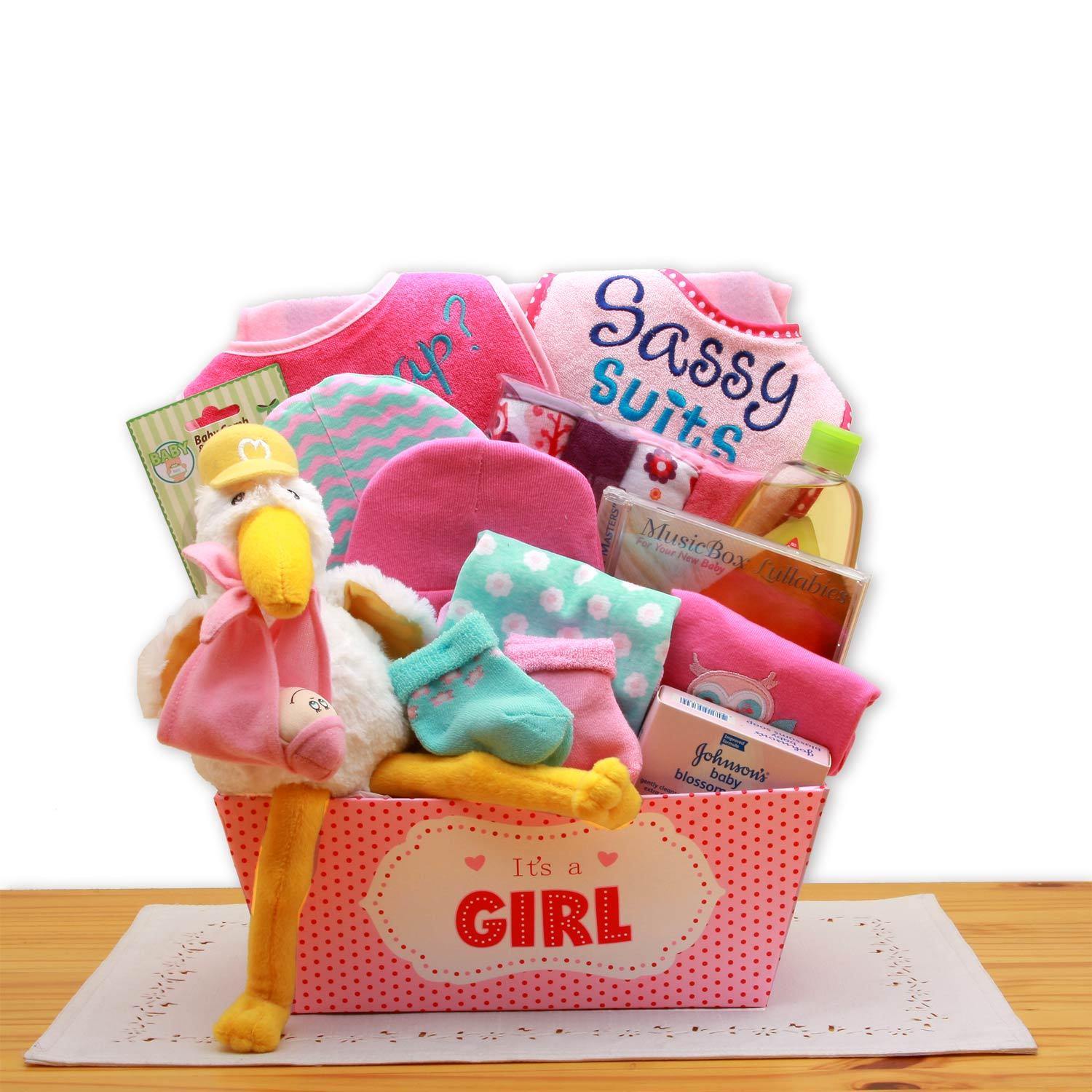 Girl's Stork Delivery - Simply Unique Baby Gifts