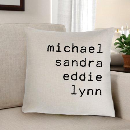 Family Members' Name Pillow - Simply Unique Baby Gifts