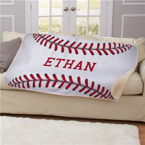 Sport of Choice Personalized Blanket, Large - Simply Unique Baby Gifts