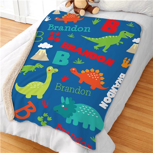 Dino-mite Personalized Blanket - Simply Unique Baby Gifts