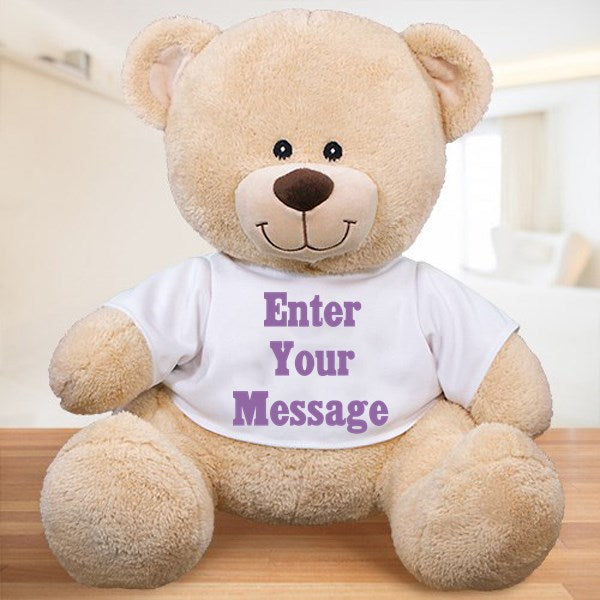 Custom Teddy Bear with Any Text - Simply Unique Baby Gifts