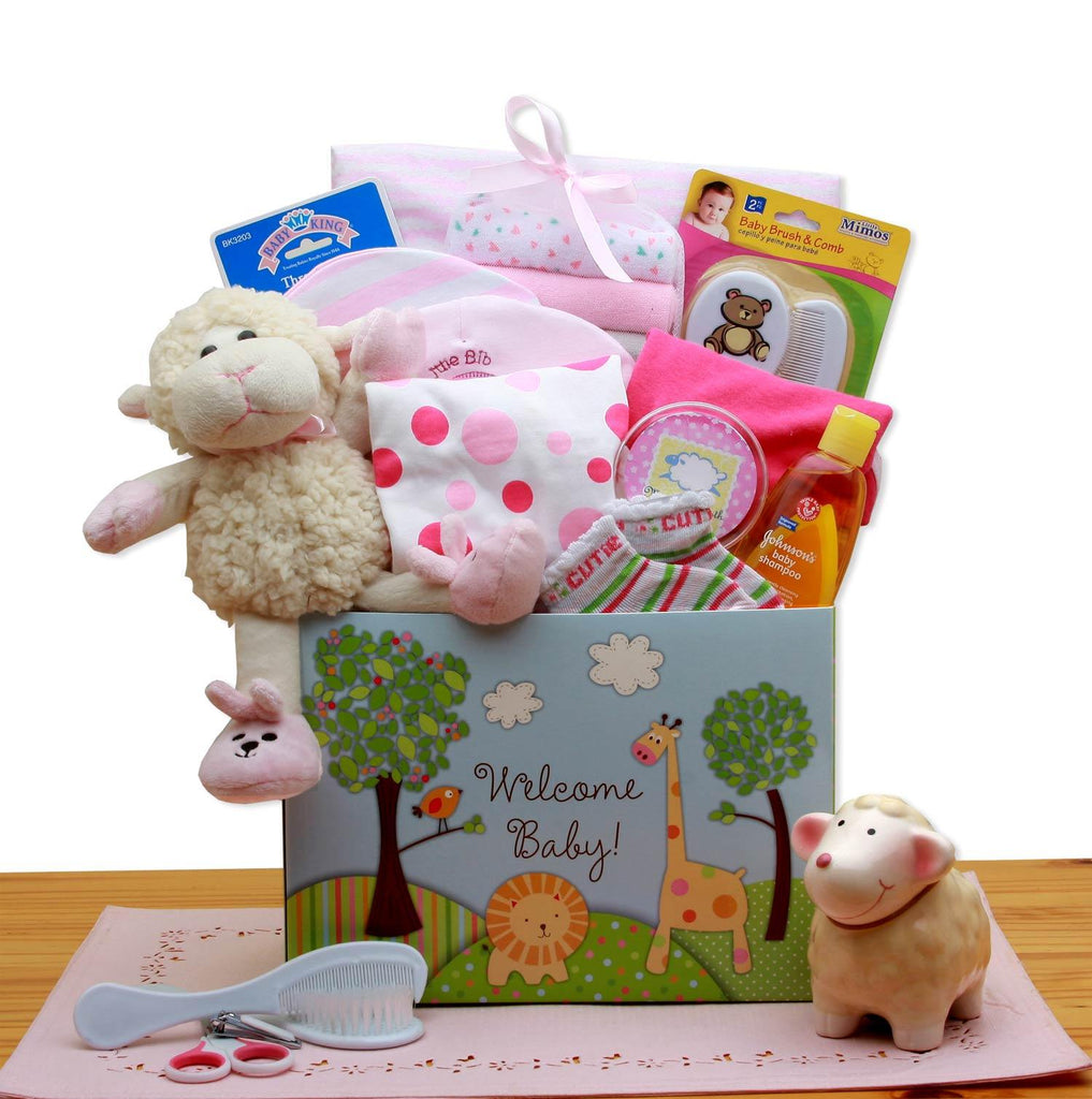 Sweet Little Lamb in Pink - Simply Unique Baby Gifts