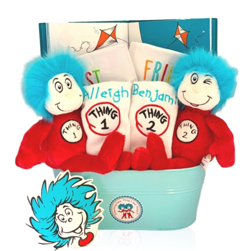 Thing 1 and Thing 2 Seuss Twins Gift - Simply Unique Baby Gifts