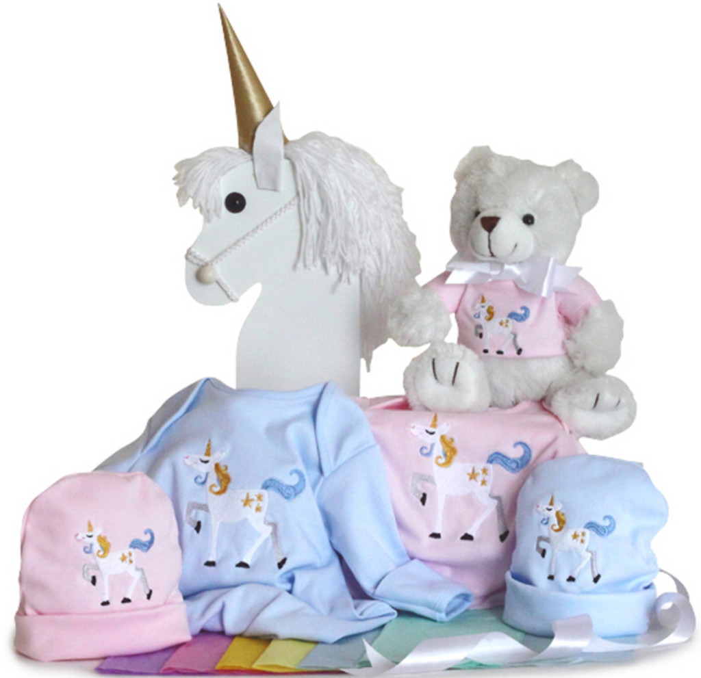 Unicorn Themed Awesomeness for Twins - Simply Unique Baby Gifts