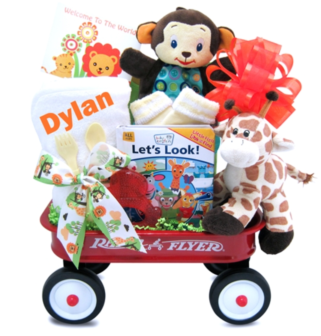 Wild and Wonderful Jungle Pal Wagon Gift - Simply Unique Baby Gifts