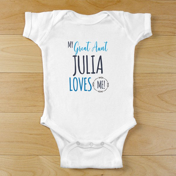 Design Your Own "Somebody" Loves Me Onesie - Simply Unique Baby Gifts