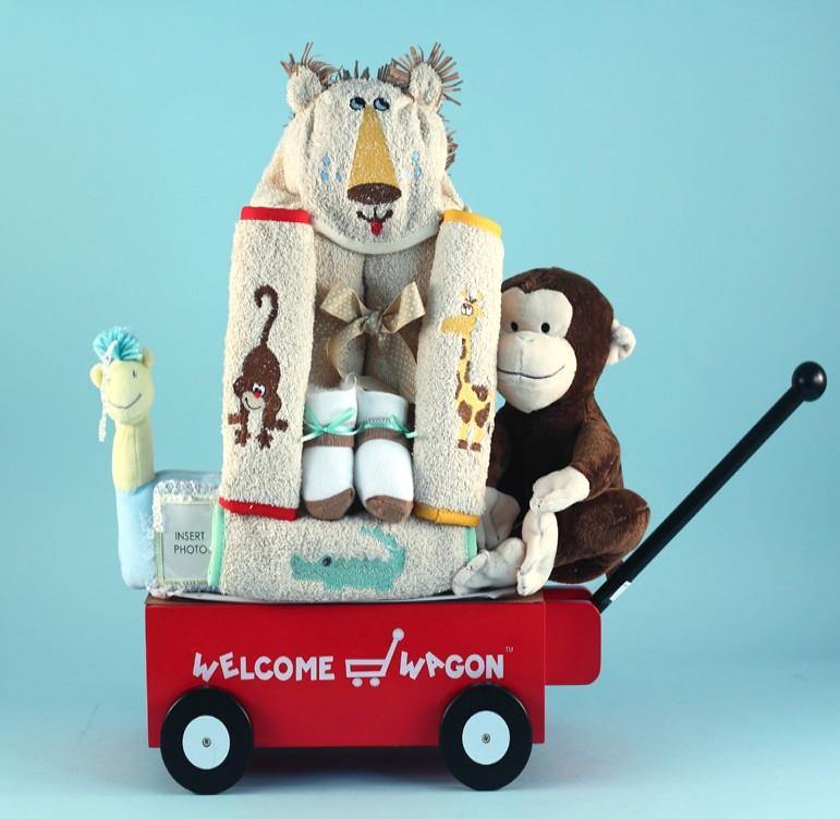 Jungle Buddies Wagon - Simply Unique Baby Gifts