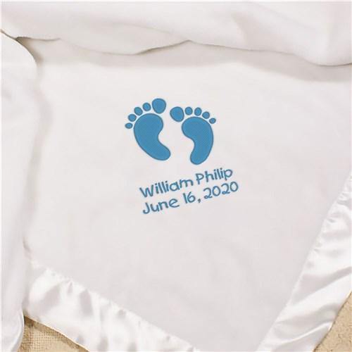 Baby Boy Personalized Fleece Blanket - Simply Unique Baby Gifts