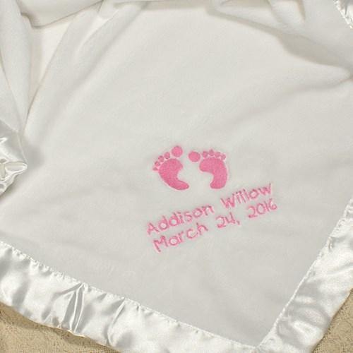 Baby Girl Personalized Fleece Blanket - Simply Unique Baby Gifts
