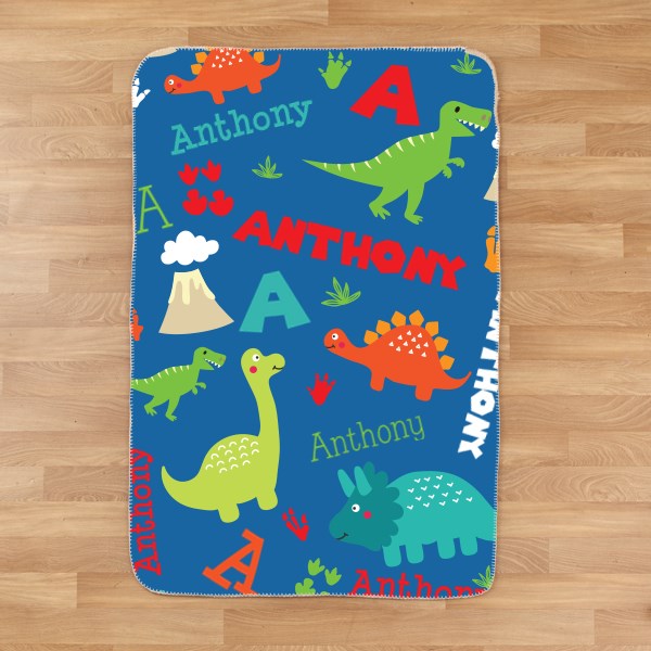 Dino-mite Personalized Blanket - Simply Unique Baby Gifts
